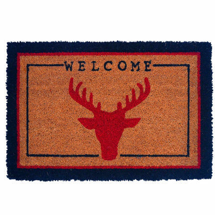 Welcome Coir Doormat, Non-Slip, 60x40 cm