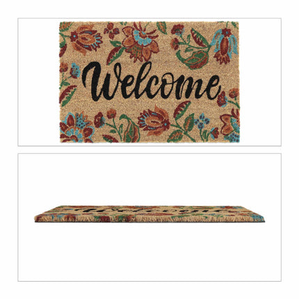 Welcome coconut door mat