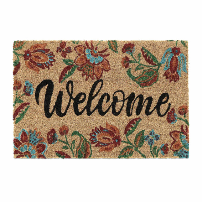 Welcome coconut door mat