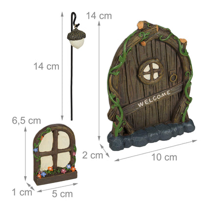 Welcome" fairy door set