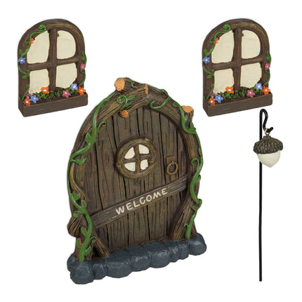 Welcome" fairy door set