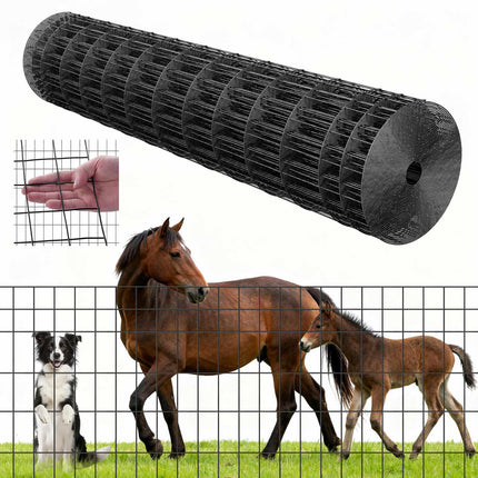 Welded Wire Fence Roll, 48 in x 50 ft, 2x4 Mesh; 14 Gauge