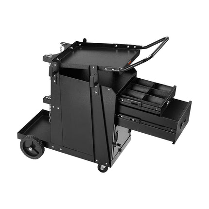 Welding Cart, 2 Drawers, Lockable Cabinet, 350 lb