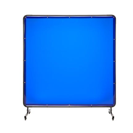 Welding Screen With Frame, 6x6 Ft, UV6, Wheeled, Vinyl