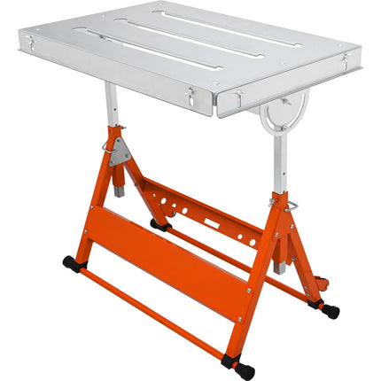 Welding Table 30 x 20 In, 400 Lb, Adjustable, Wheels