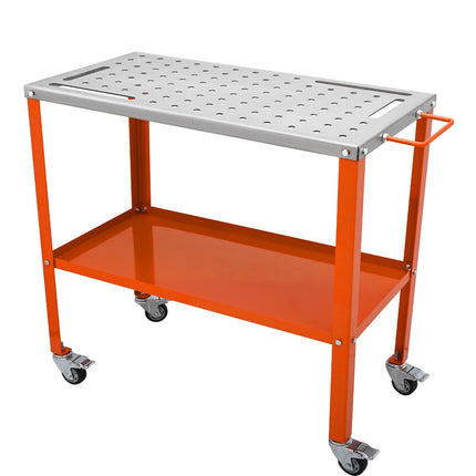 Welding Table 36 x 18 in, 1200 lb, Steel, Wheels