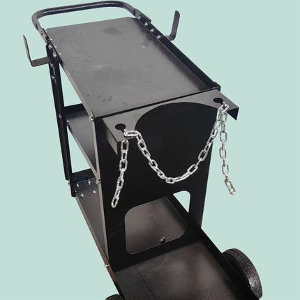 Welding Trolley with Gas-Bottle Platform and Shelves