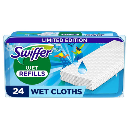 Wet Floor Cleaning Refills, Lemon Scent, 24 Pack