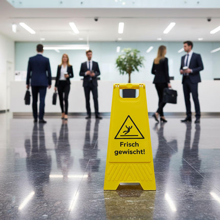 Wet Floor Sign Set, 3-Pack, Folding, Double-Sided
