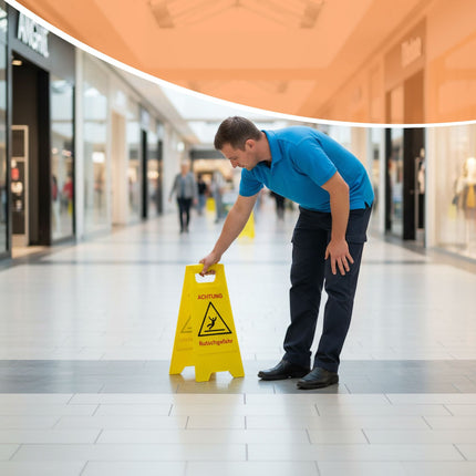 Wet Floor Warning Signs, Set of 2, Folding Design