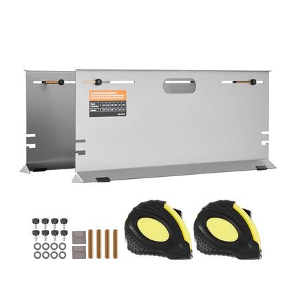 Wheel Alignment Toe Plate Set, 2-Pack, Stainless Steel