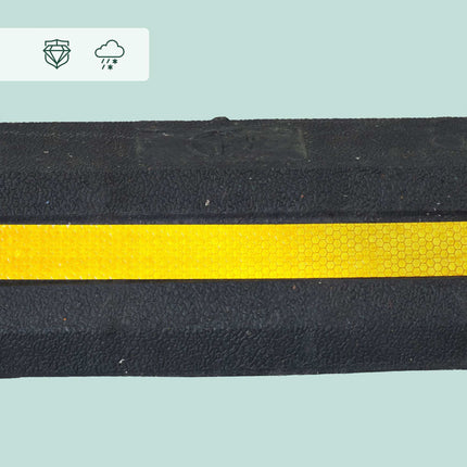 Wheel Chocks, Set of 2 – Durable Rubber, Reflective