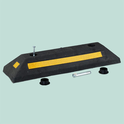 Wheel Chocks, Set of 2 – Durable Rubber, Reflective