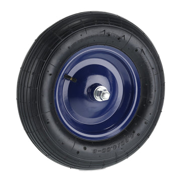 Wheelbarrow Replacement Wheel, Rubber Tire & Steel Rim