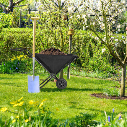 Wheelbarrow foldable black