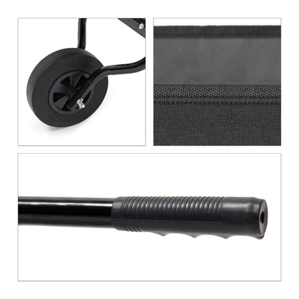 Wheelbarrow foldable black