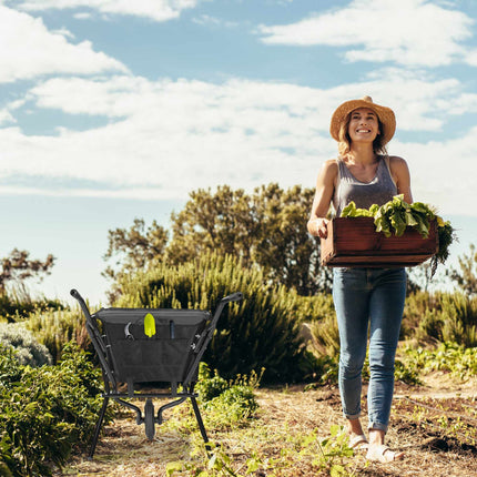 Wheelbarrow foldable black