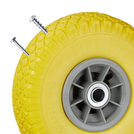 Wheelbarrow wheels PU rubber, 2 pcs.