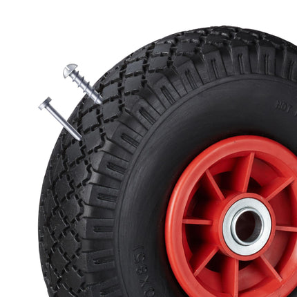 Wheelbarrow wheels PU rubber, 2 pcs.