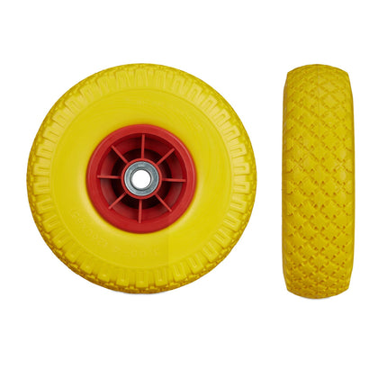 Wheelbarrow wheels PU rubber, 2 pcs.