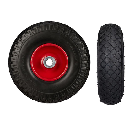Wheelbarrow wheels PU rubber, 2 pcs.