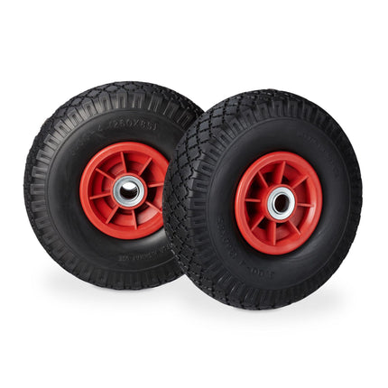 Wheelbarrow wheels PU rubber, 2 pcs.