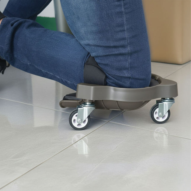 Wheeled Knee Pads with Castors for Flooring Work