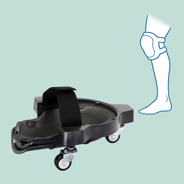 Wheeled Knee Pads with Castors for Flooring Work