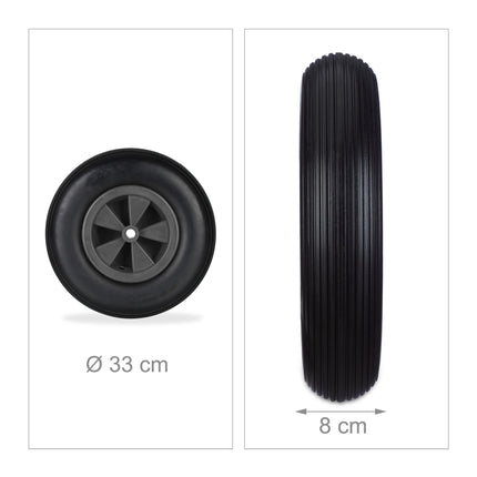 Wheel for wheelbarrow 3.50-6 in black