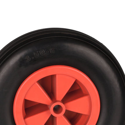 Wheel for wheelbarrow 3.50-6 in black/red