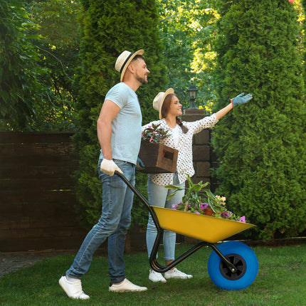 Wheel for wheelbarrow 3.50-6 in blue/black
