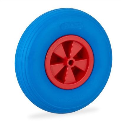 Wheel for wheelbarrow 3.50-6 in blue/red