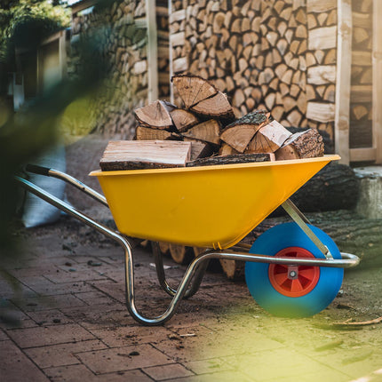 Wheel for wheelbarrow 3.50-6 in blue/red