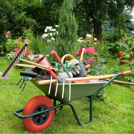 Wheel for wheelbarrow 3.50-6 in red/black