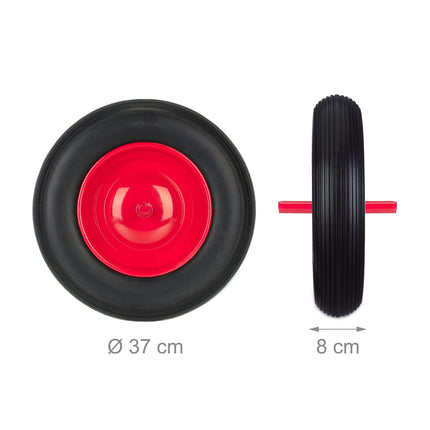 Wheel for wheelbarrow 3.50-8 with fixed axle