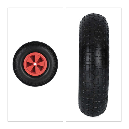 Wheel for wheelbarrow 4.00-6 in black/red