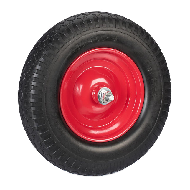 Wheel for wheelbarrow 4.00-8 with axle
