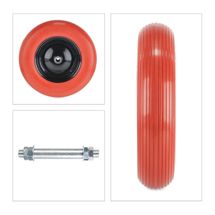 Wheel for wheelbarrow 4.80 4.00-8 + axle