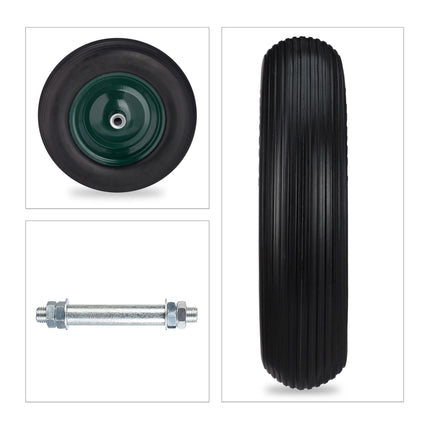 Wheel for wheelbarrow 4.80 4.00-8 + axle