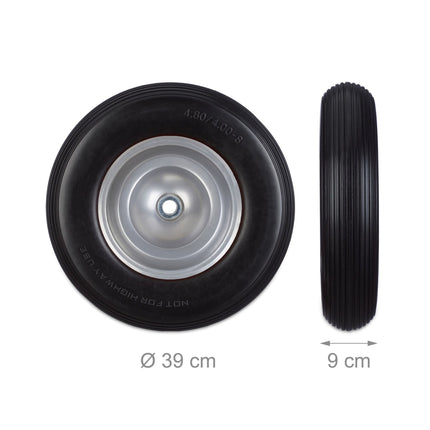 Wheel for wheelbarrow 4.80 4.00-8 solid rubber