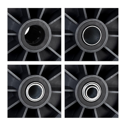 Wheel for wheelbarrow solid rubber 4.00-6