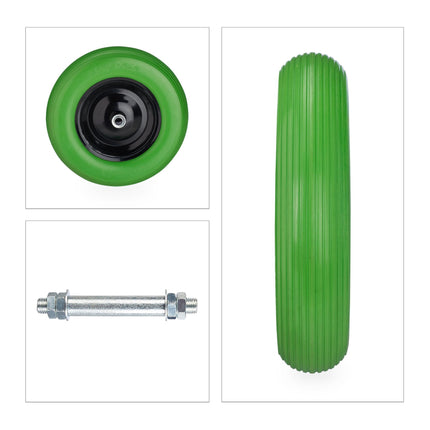 Wheel for wheelbarrow with axle 4.80 4.00-8