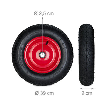 Wheels for wheelbarrow 4.80 4.00-8 with adapters