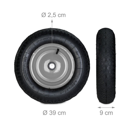Wheels for wheelbarrow 4.80 4.00-8 with adapters