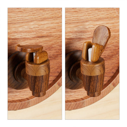 Whisky Barrel with Tap, 1.25L Oak Wood