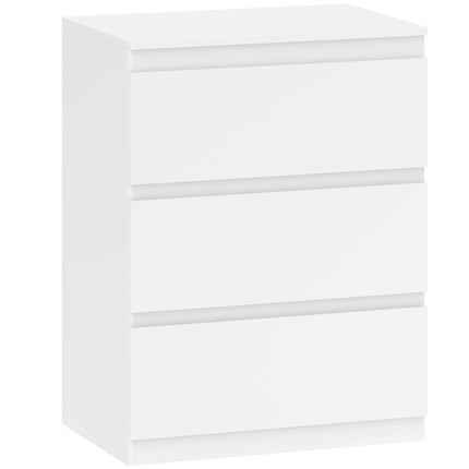 White 3-Drawer Dresser for Bedroom, Hallway, Living Room