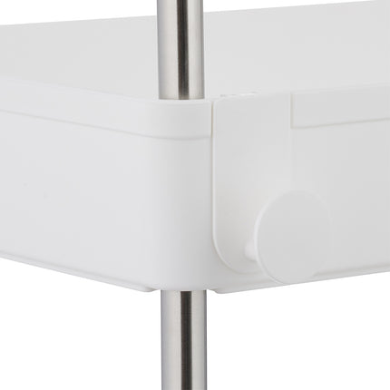 White 3-Shelf Trolley for Kitchen or Bathroom