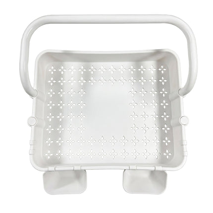 White 3-Tier Metal Storage Trolley with Wheels