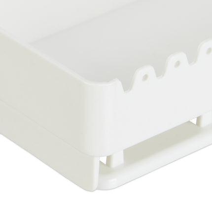 White Adhesive Jewellery Holder with Shelf