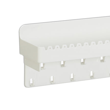 White Adhesive Jewellery Holder with Shelf